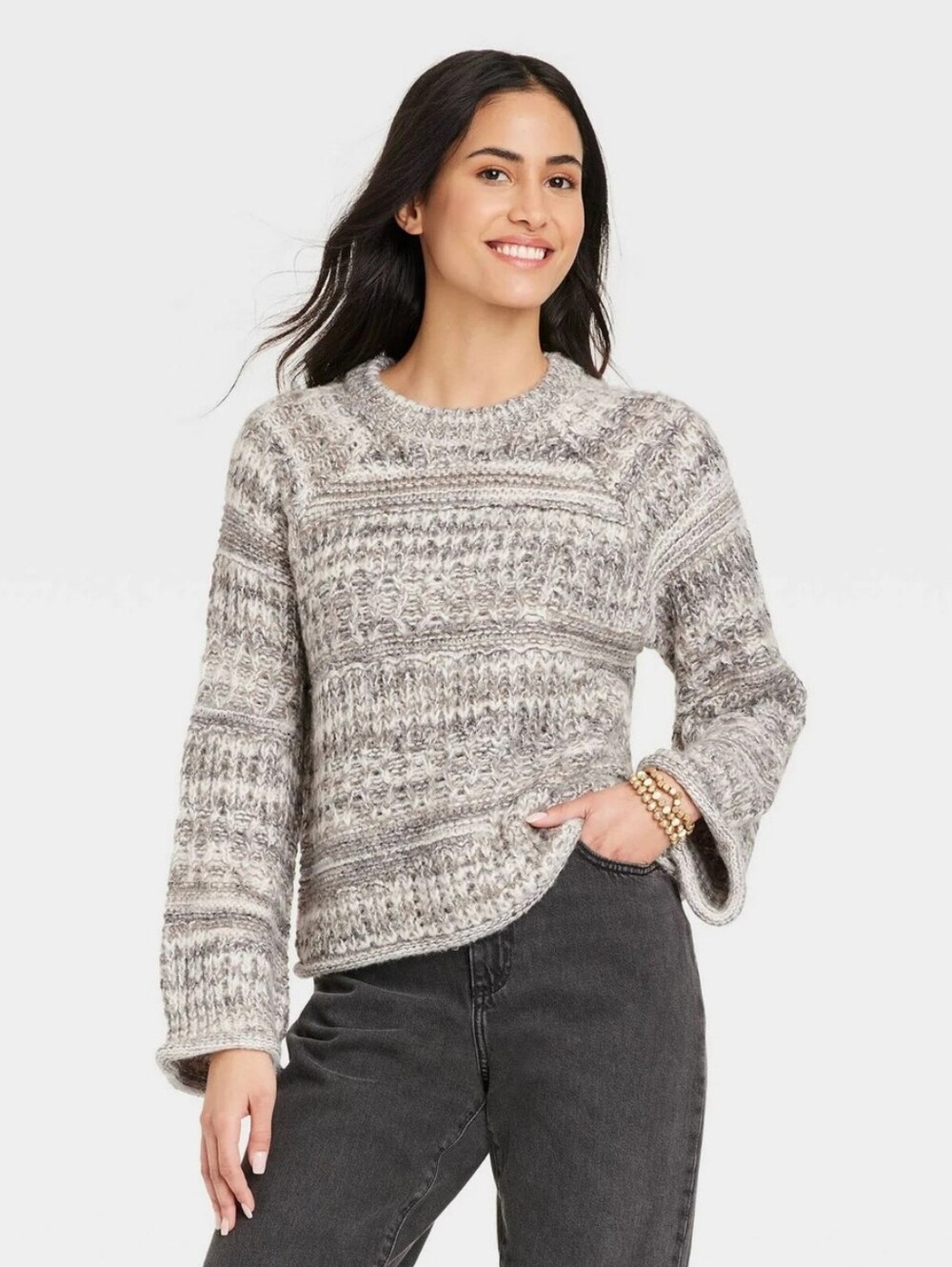 Universal Thread Womens Crewneck Chunky Sweater Size Small